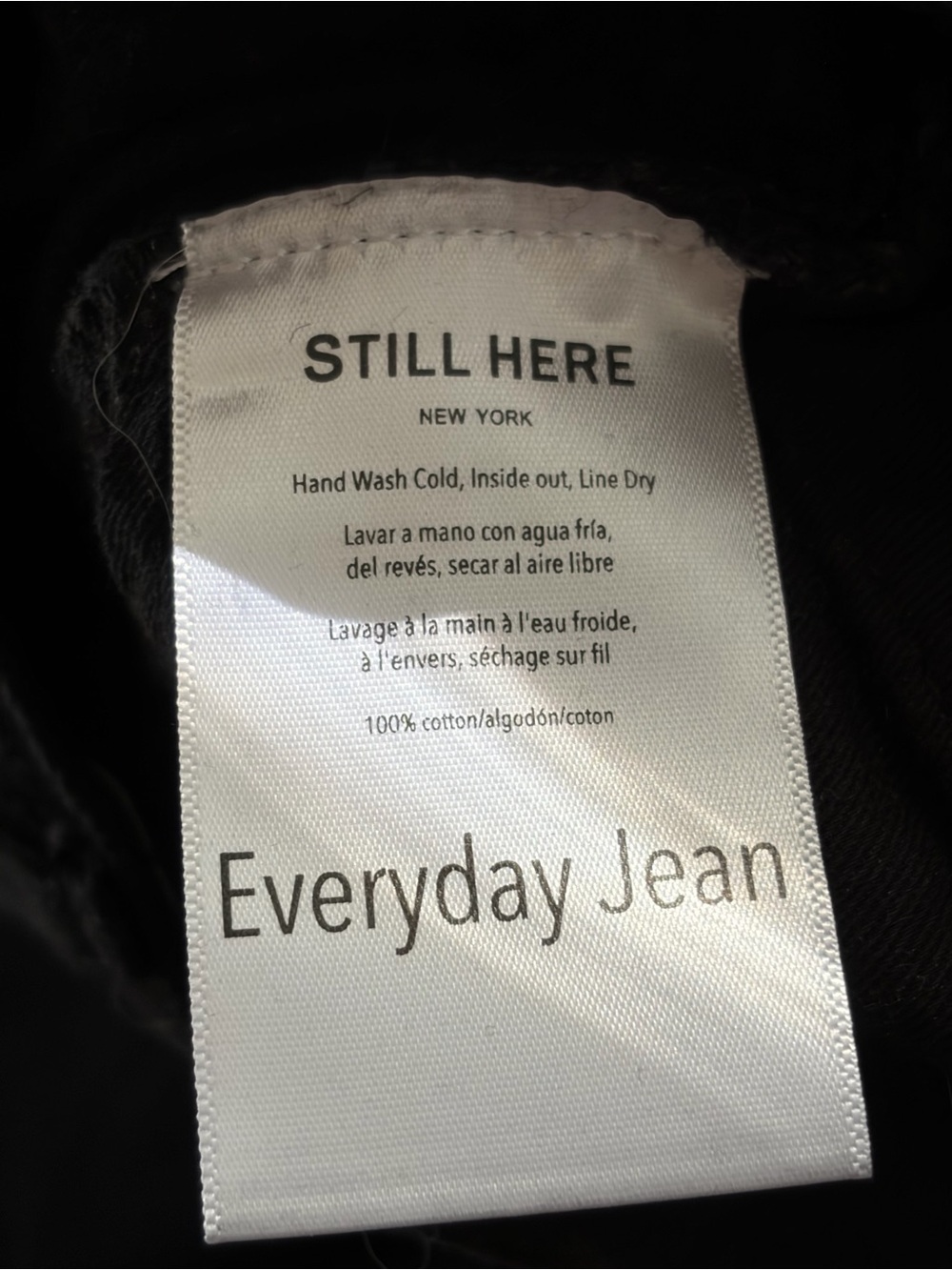 Still here New York black everyday relaxed leg mid rise denim jeans size 24 - Picture 10 of 15